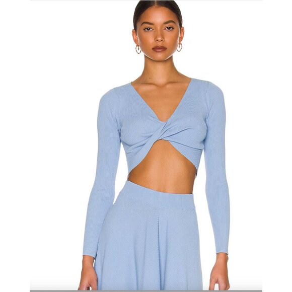 NEW Mink Pink Blue Laura Knit Top NWT - Size XS - Picture 2 of 7